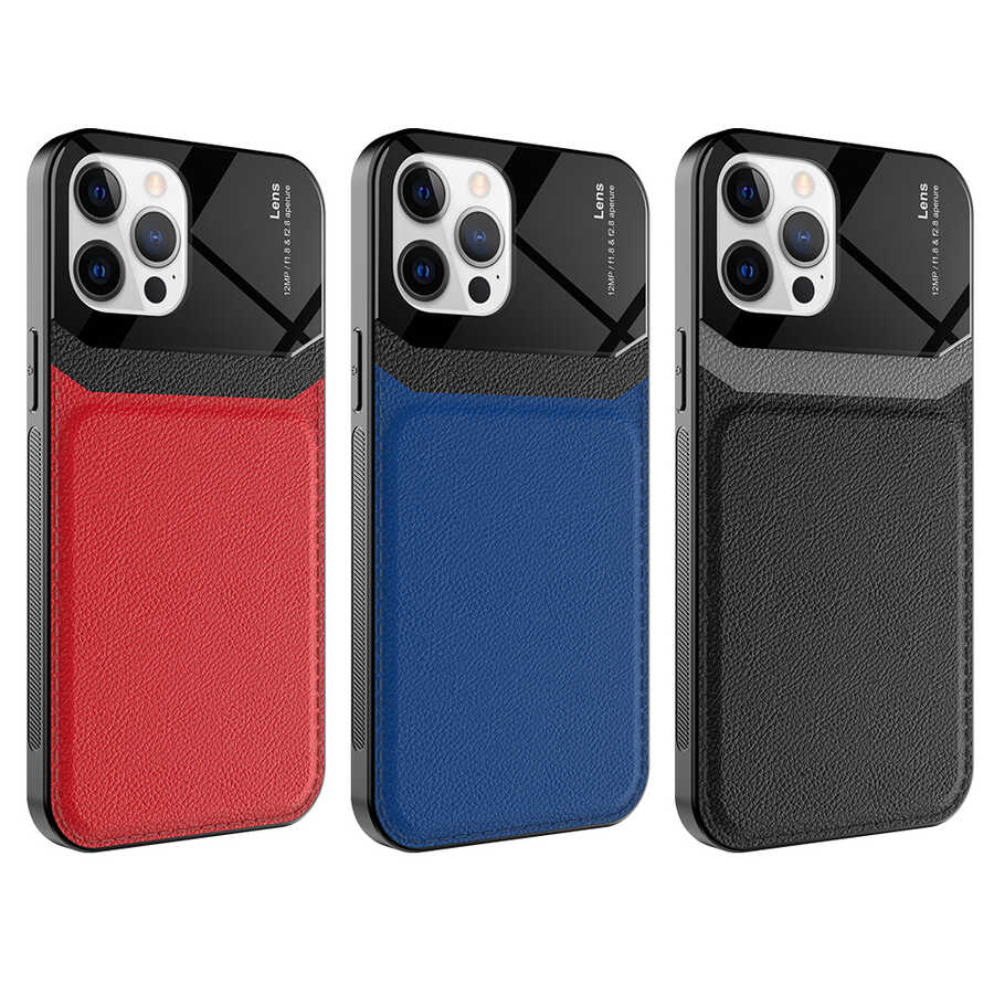 Apple iPhone 12 Pro Kılıf Zore Emiks Kapak Siyah