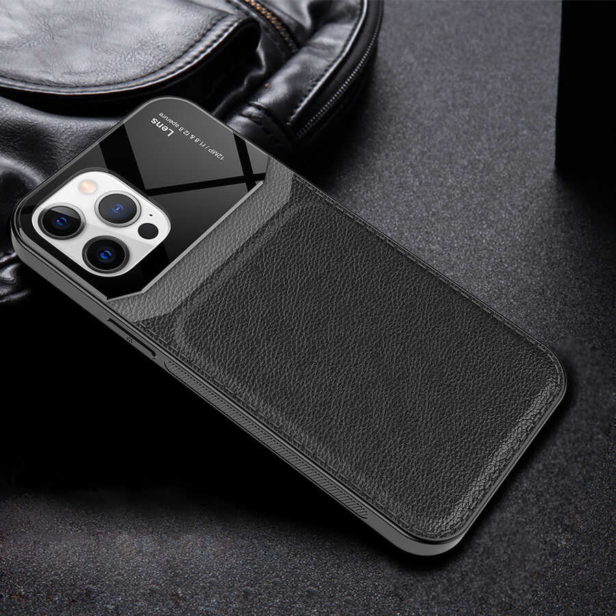 Apple iPhone 12 Pro Kılıf Zore Emiks Kapak Siyah
