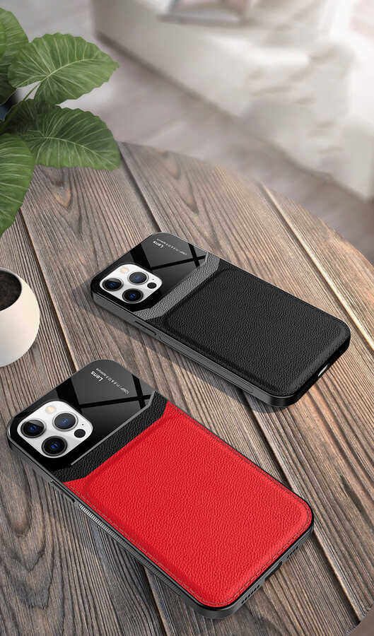 Apple iPhone 12 Pro Kılıf Zore Emiks Kapak Siyah