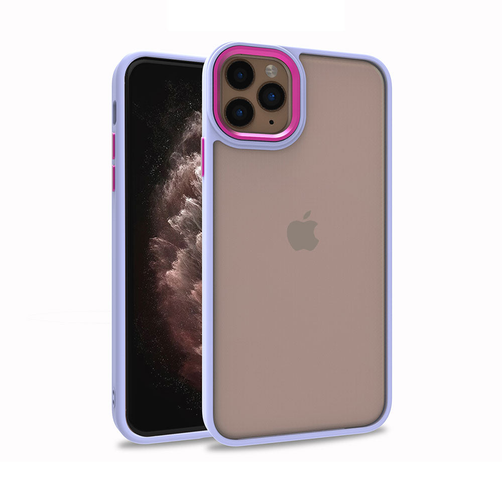 Apple iPhone 12 Pro Kılıf Zore Flora Kapak Lila
