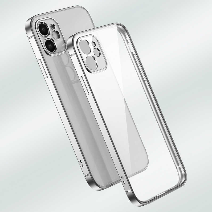 Apple iPhone 12 Pro Kılıf Zore Gbox Kapak Mavi Açık