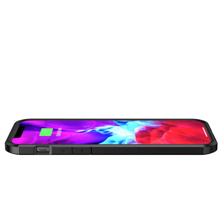 Apple iPhone 12 Pro Kılıf Zore İnoks Kapak Mavi