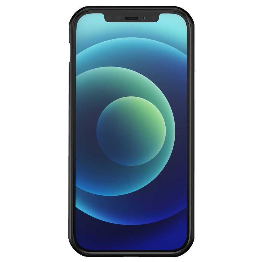 Apple iPhone 12 Pro Kılıf Zore İnoks Kapak Mavi