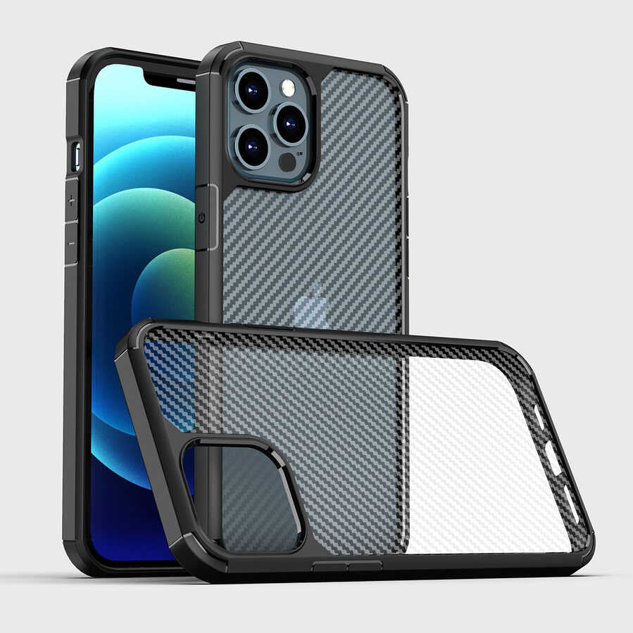 Apple iPhone 12 Pro Kılıf Zore İnoks Kapak Mavi