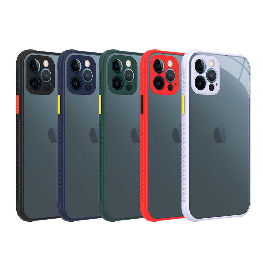 Apple iPhone 12 Pro Kılıf Zore Kaff Kapak Koyu Yeşil