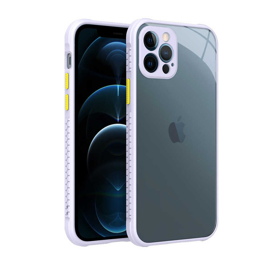 Apple iPhone 12 Pro Kılıf Zore Kaff Kapak Mor