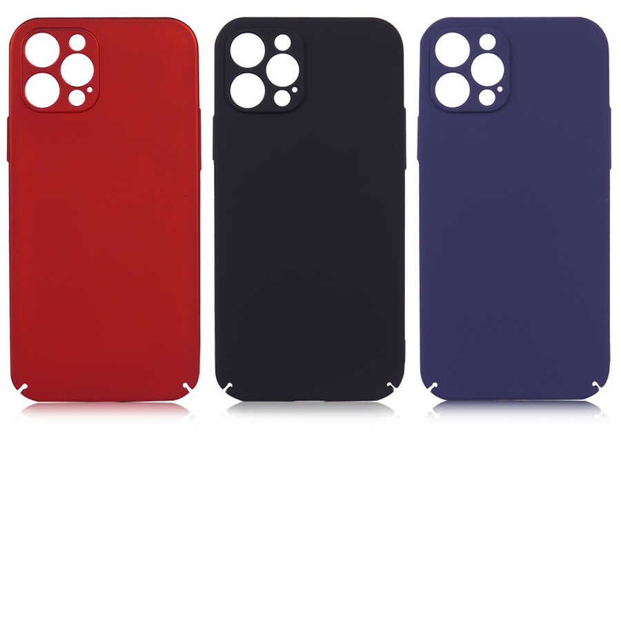 Apple iPhone 12 Pro Kılıf Zore Kapp Kapak Siyah