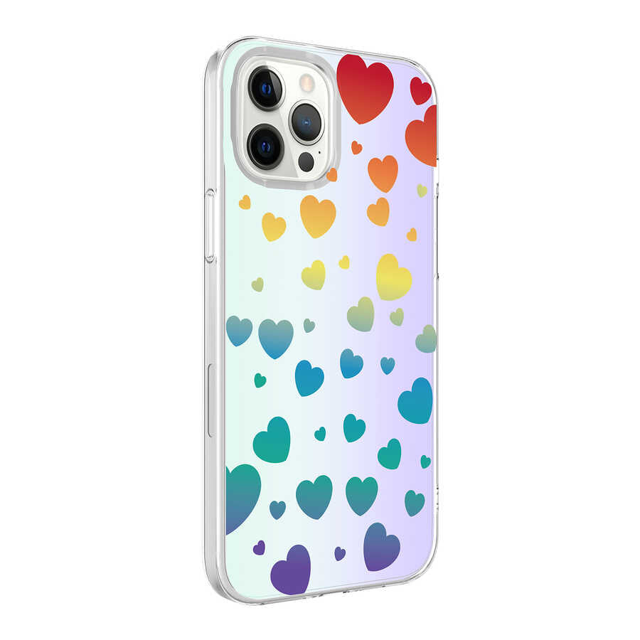 Apple iPhone 12 Pro Kılıf Zore M-Blue Desenli Kapak Moon No4