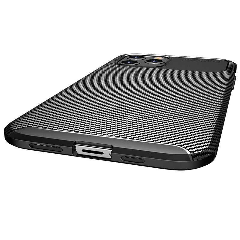 Apple iPhone 12 Pro Kılıf Zore Negro Silikon Kapak Siyah