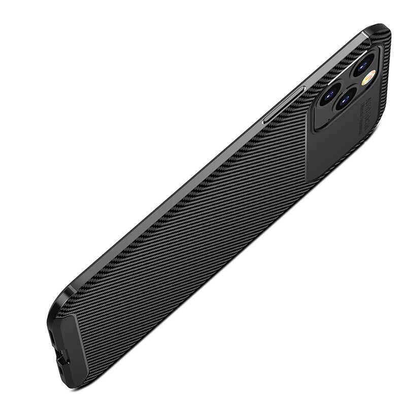 Apple iPhone 12 Pro Kılıf Zore Negro Silikon Kapak Siyah