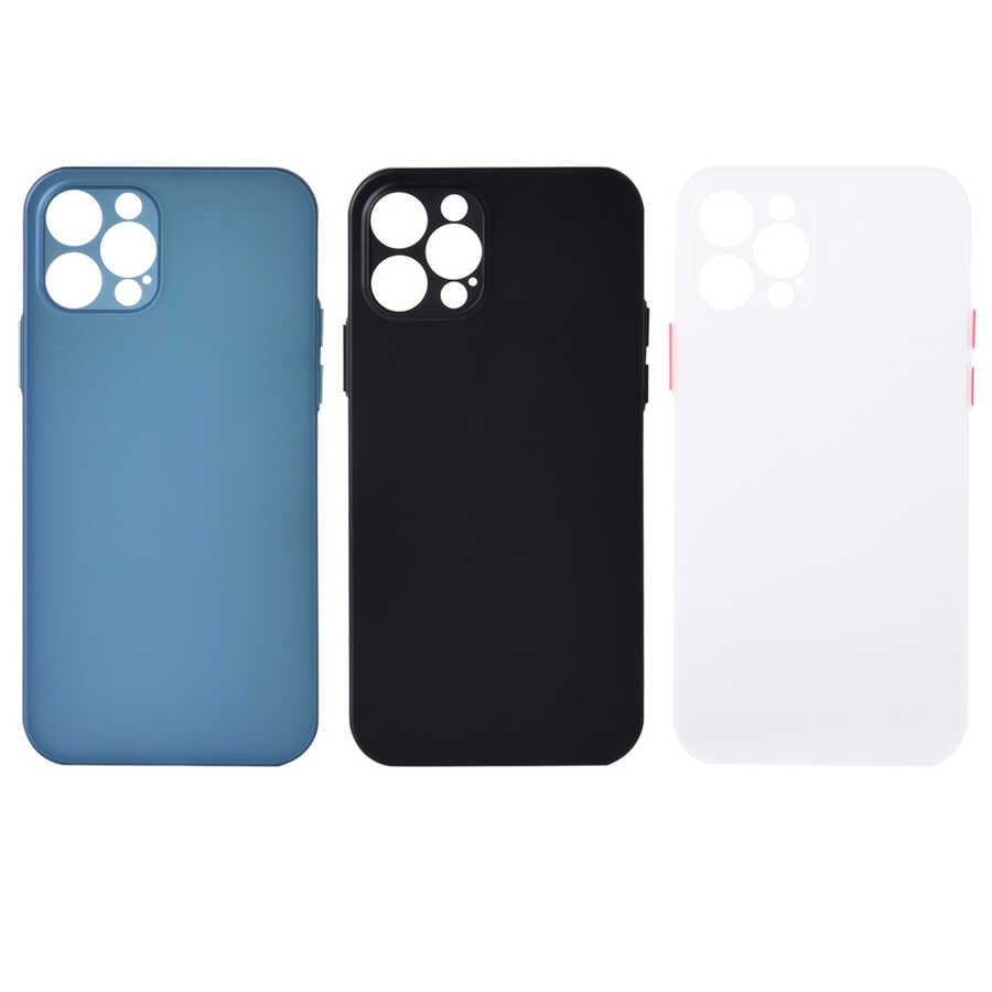Apple iPhone 12 Pro Kılıf Zore Slims Kapak Siyah