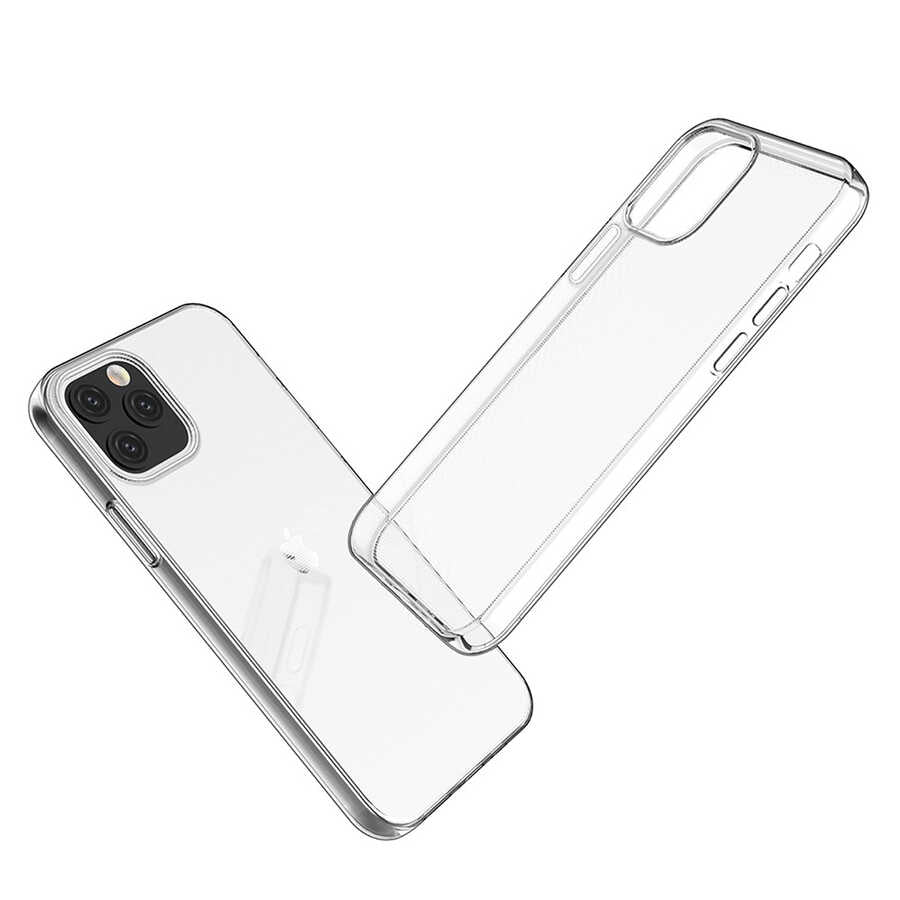 Apple iPhone 12 Pro Kılıf Zore Süper Silikon Kapak Renksiz