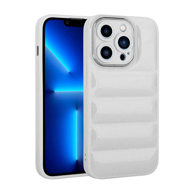 Apple iPhone 12 Pro Max Kılıf Kamera Korumalı Parlak Airbag'li Zore Galya Kapak Mor