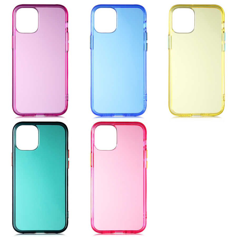 Apple iPhone 12 Pro Max Kılıf Zore Bistro Kapak Mavi