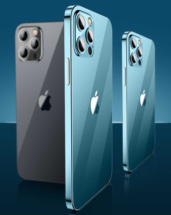 Apple iPhone 12 Pro Max Kılıf Zore Blok Kapak Renksiz