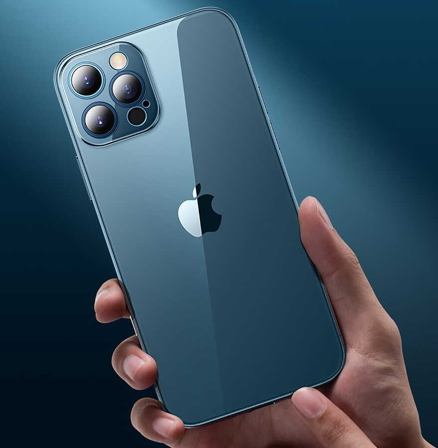 Apple iPhone 12 Pro Max Kılıf Zore Blok Kapak Renksiz
