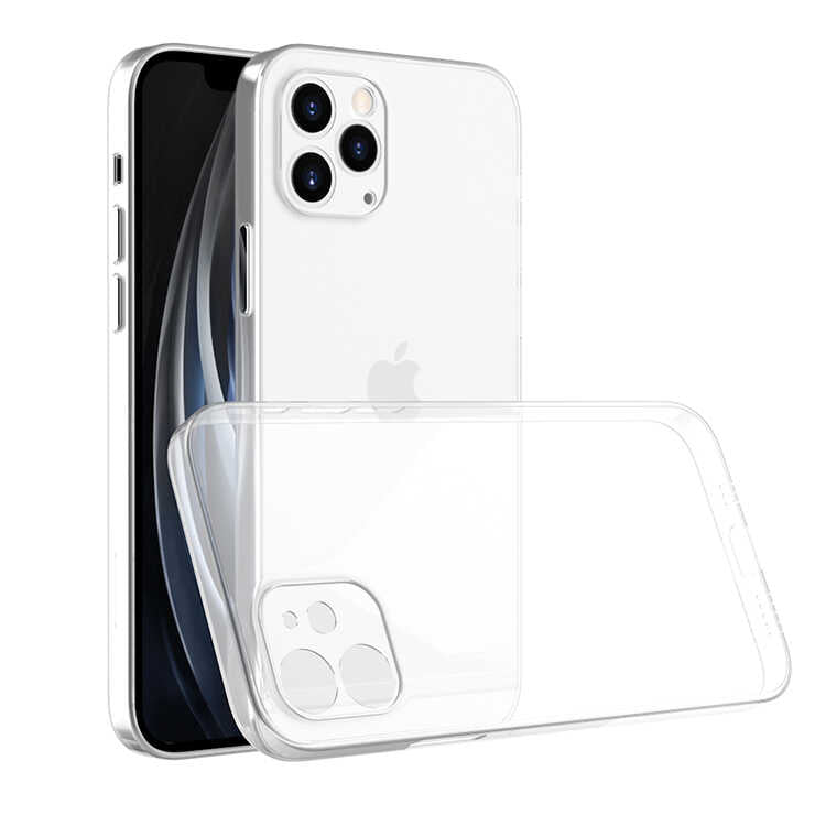 Apple iPhone 12 Pro Max Kılıf Zore Blok Kapak Renksiz