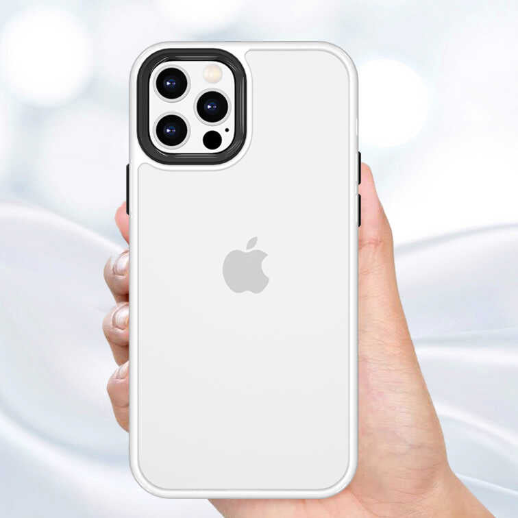 Apple iPhone 12 Pro Max Kılıf Zore Cann Kapak Beyaz