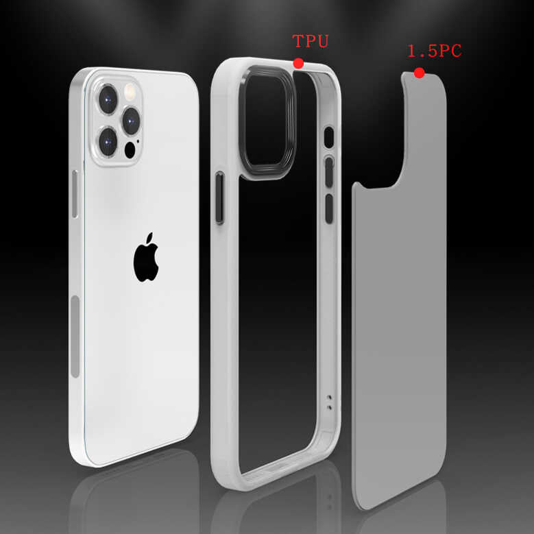 Apple iPhone 12 Pro Max Kılıf Zore Cann Kapak Beyaz