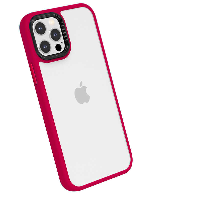 Apple iPhone 12 Pro Max Kılıf Zore Cann Kapak Kırmızı