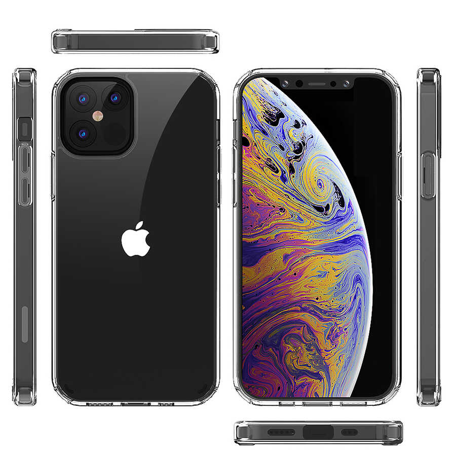 Apple iPhone 12 Pro Max Kılıf Zore Coss Kapak Renksiz