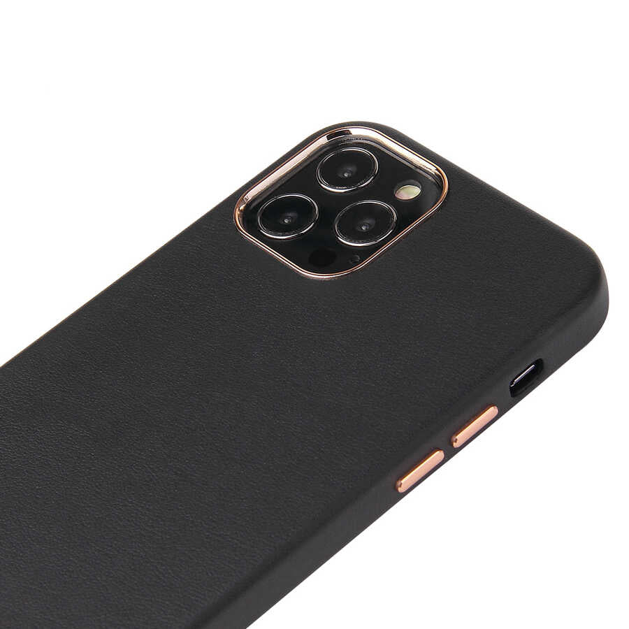 Apple iPhone 12 Pro Max Kılıf Zore Eyzi Kapak Siyah
