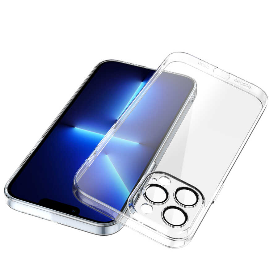Apple iPhone 12 Pro Max Kılıf Zore Fizy Kapak Renksiz