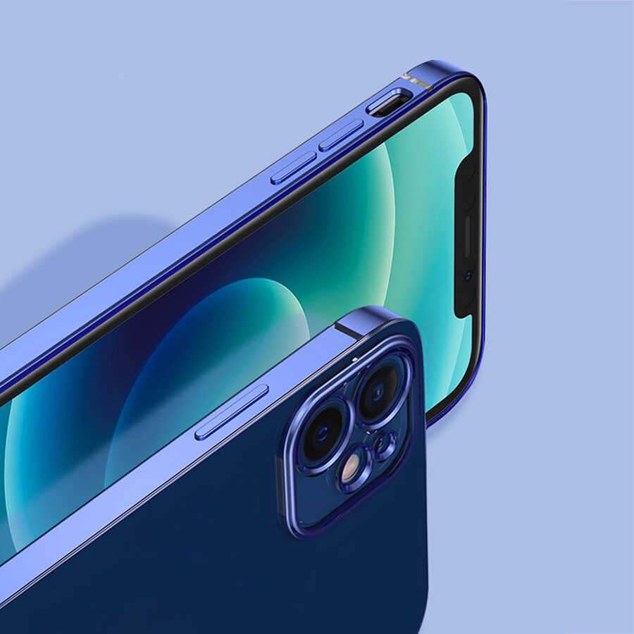 Apple iPhone 12 Pro Max Kılıf Zore Gbox Kapak Lacivert