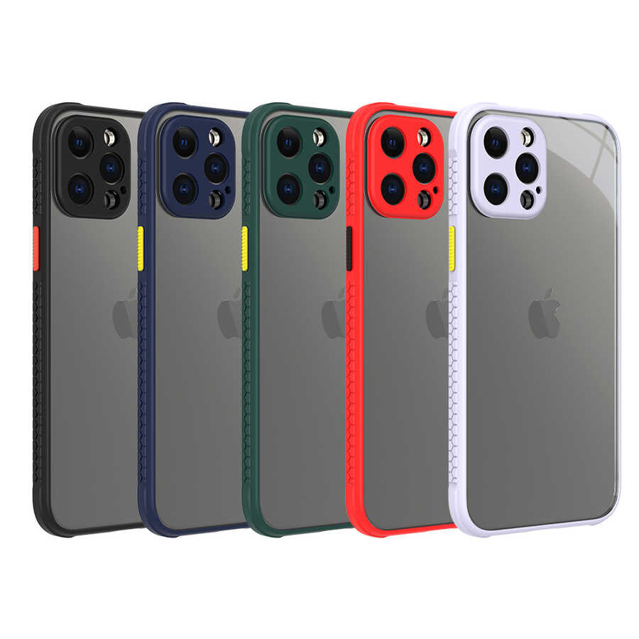 Apple iPhone 12 Pro Max Kılıf Zore Kaff Kapak Kırmızı