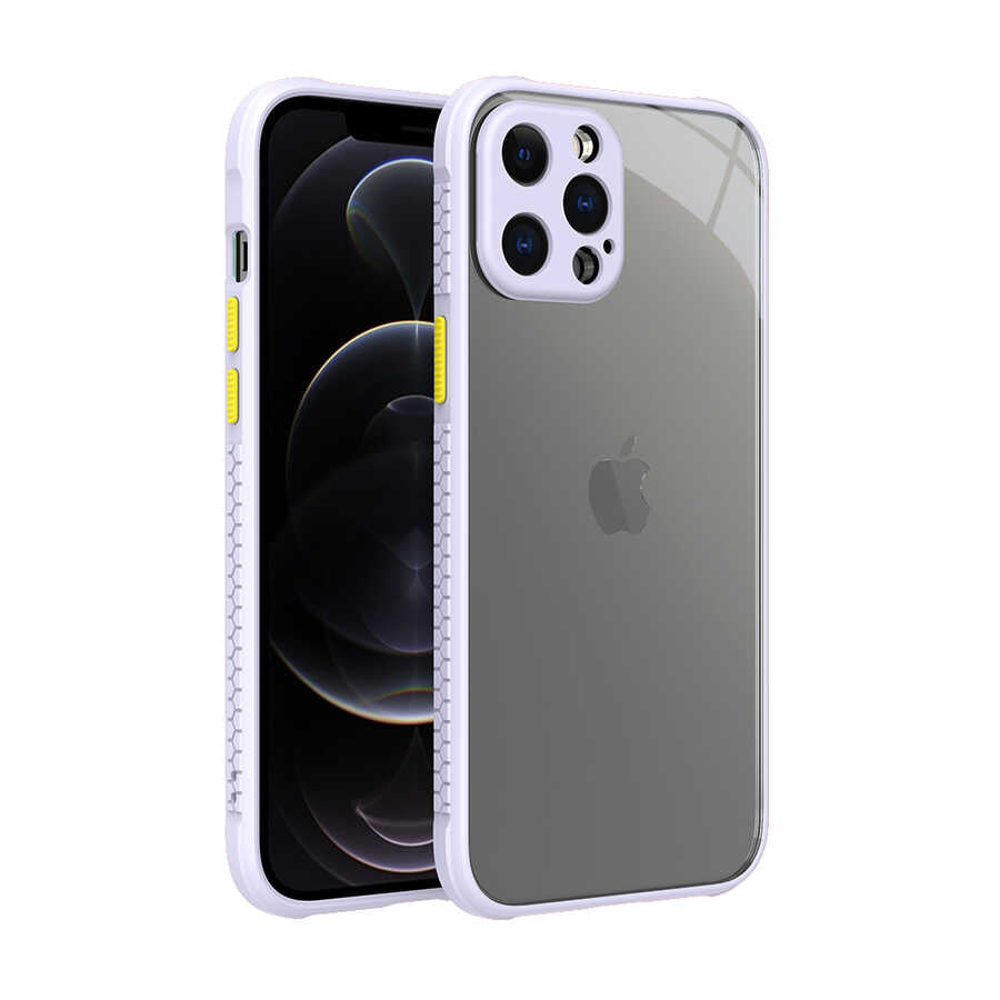 Apple iPhone 12 Pro Max Kılıf Zore Kaff Kapak Mor