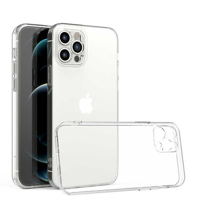 Apple iPhone 12 Pro Max Kılıf Zore Kamera Korumalı Süper Silikon Kapak Renksiz