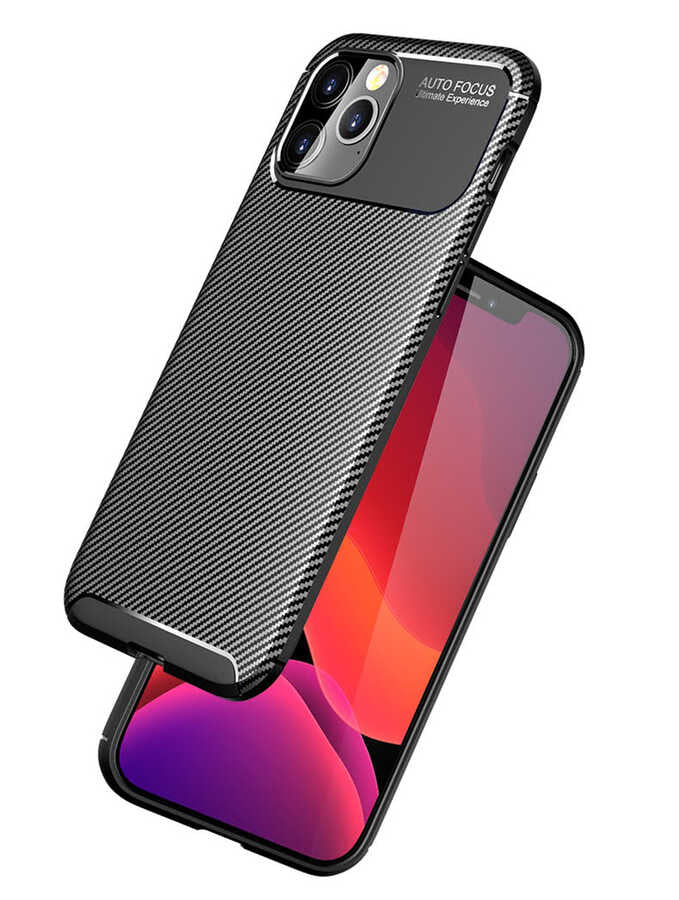 Apple iPhone 12 Pro Max Kılıf Zore Negro Silikon Kapak Lacivert