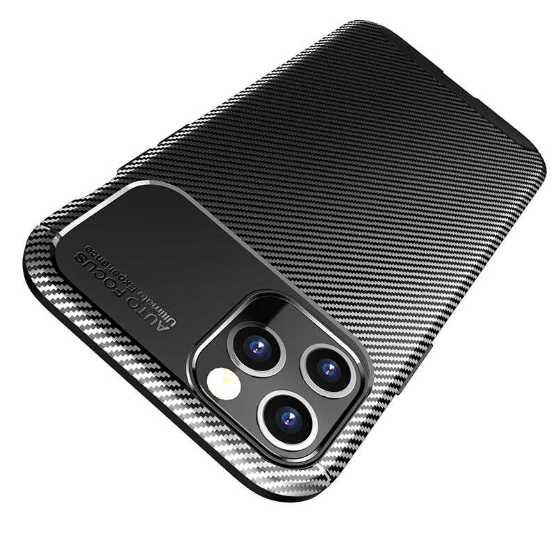 Apple iPhone 12 Pro Max Kılıf Zore Negro Silikon Kapak Lacivert