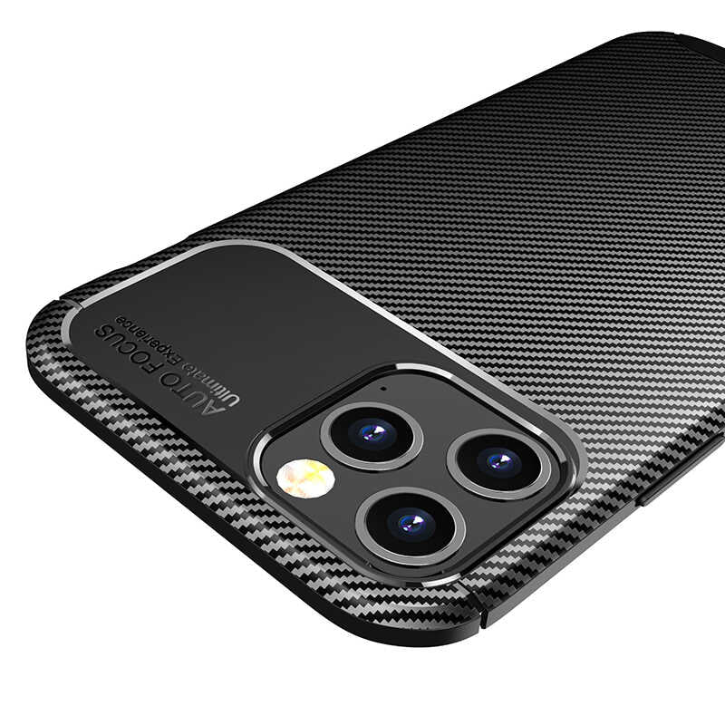 Apple iPhone 12 Pro Max Kılıf Zore Negro Silikon Kapak Lacivert