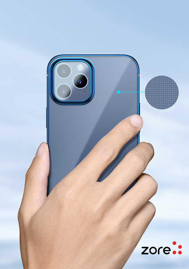 Apple iPhone 12 Pro Max Kılıf Zore Pixel Kapak Lacivert