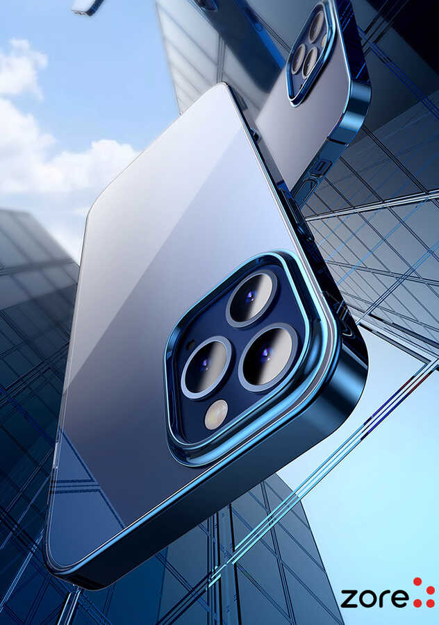 Apple iPhone 12 Pro Max Kılıf Zore Pixel Kapak Açık Mor