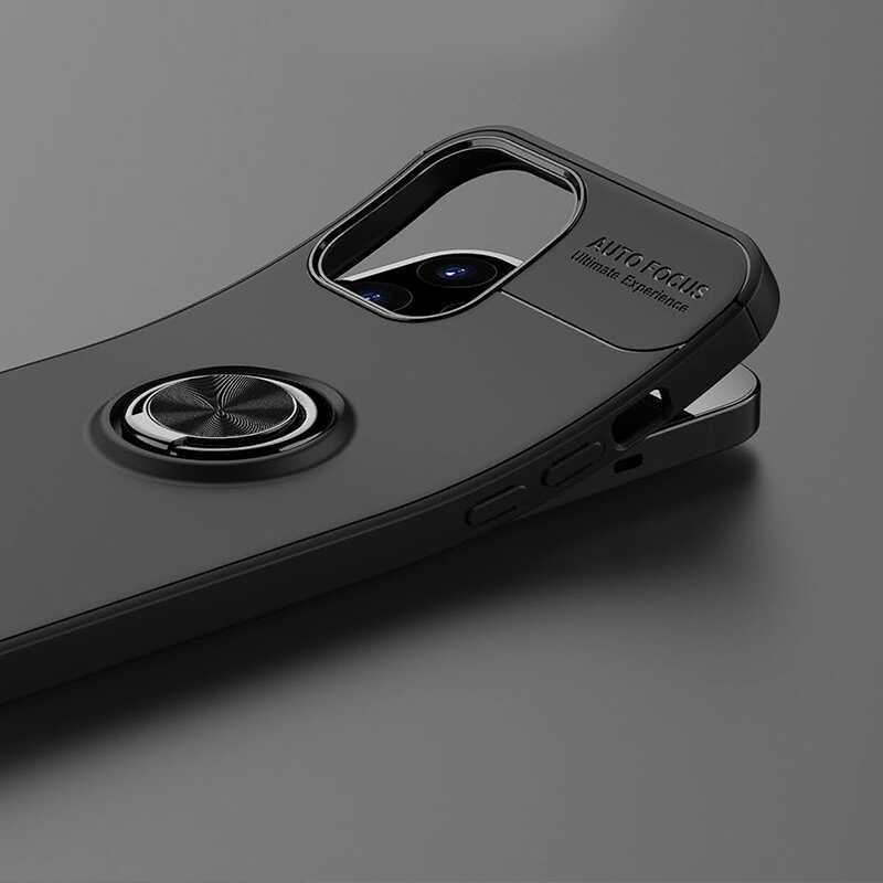 Apple iPhone 12 Pro Max Kılıf Zore Ravel Silikon Kapak Siyah