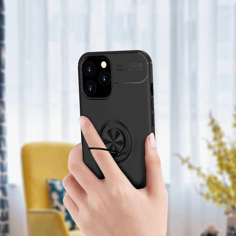 Apple iPhone 12 Pro Max Kılıf Zore Ravel Silikon Kapak Kırmızı