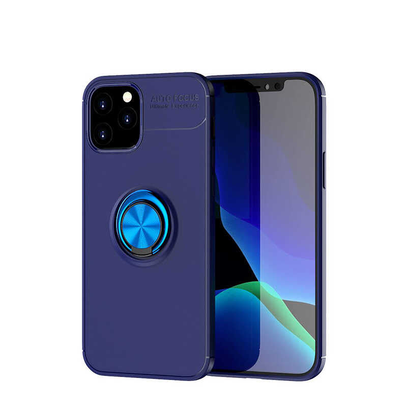 Apple iPhone 12 Pro Max Kılıf Zore Ravel Silikon Kapak Mavi