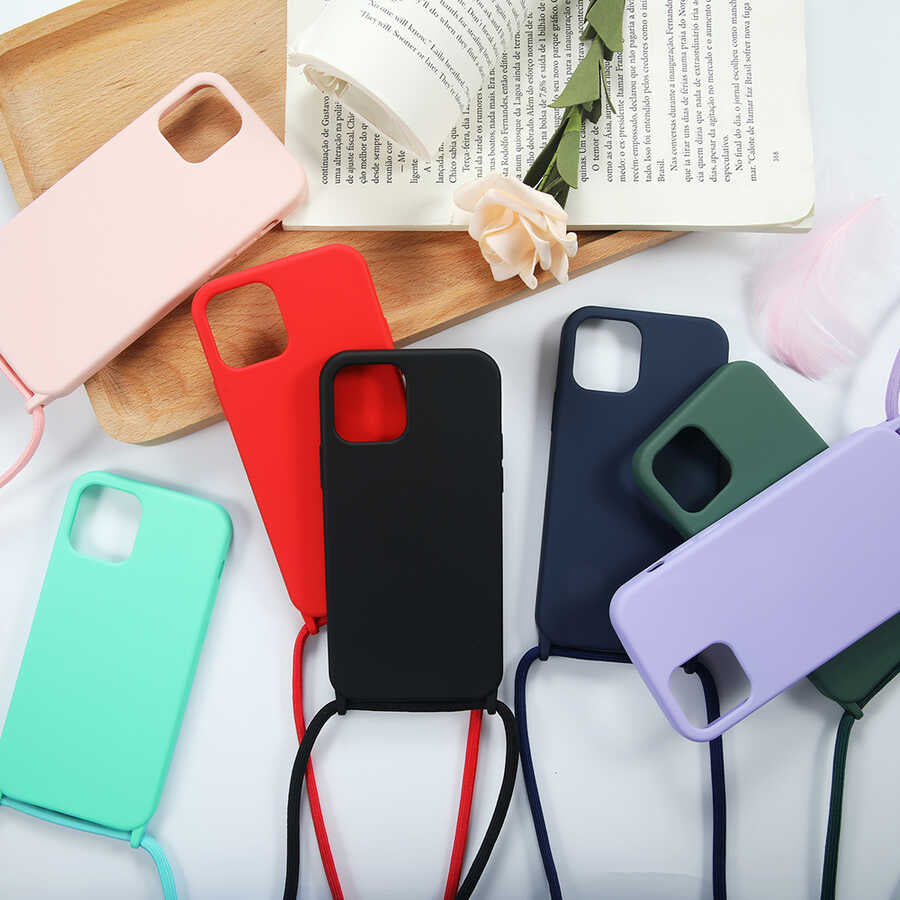 Apple iPhone 12 Pro Max Kılıf Zore Ropi Kapak Kırmızı