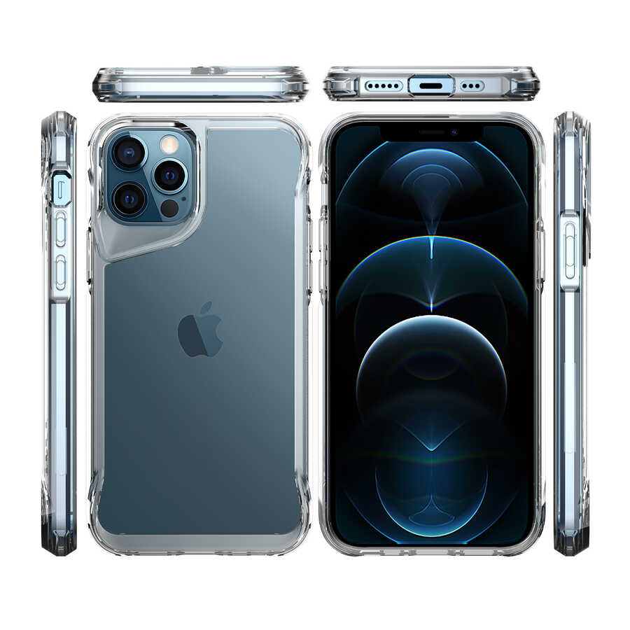 Apple iPhone 12 Pro Max Kılıf Zore T-Max Kapak Renksiz