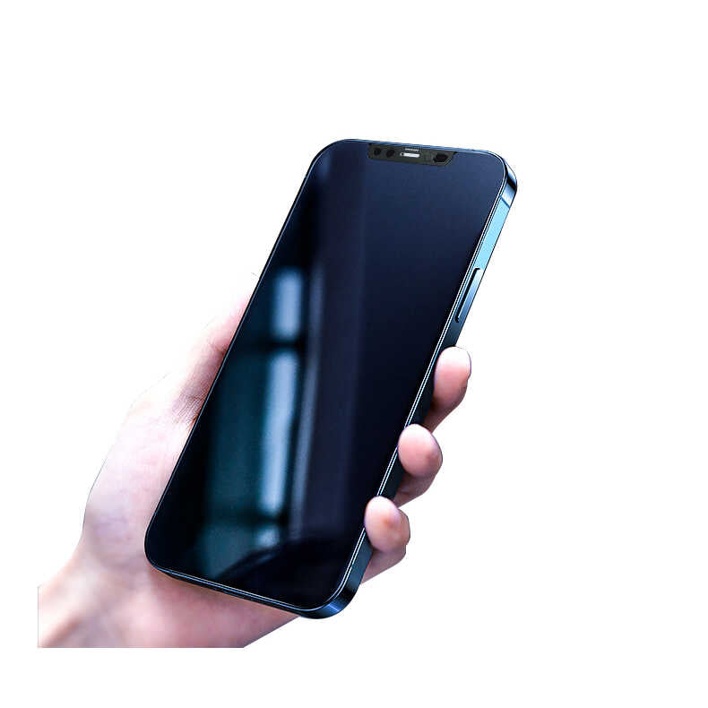Apple iPhone 12 Pro Max Zore Secret Temperli Cam Ekran Koruyucu Siyah