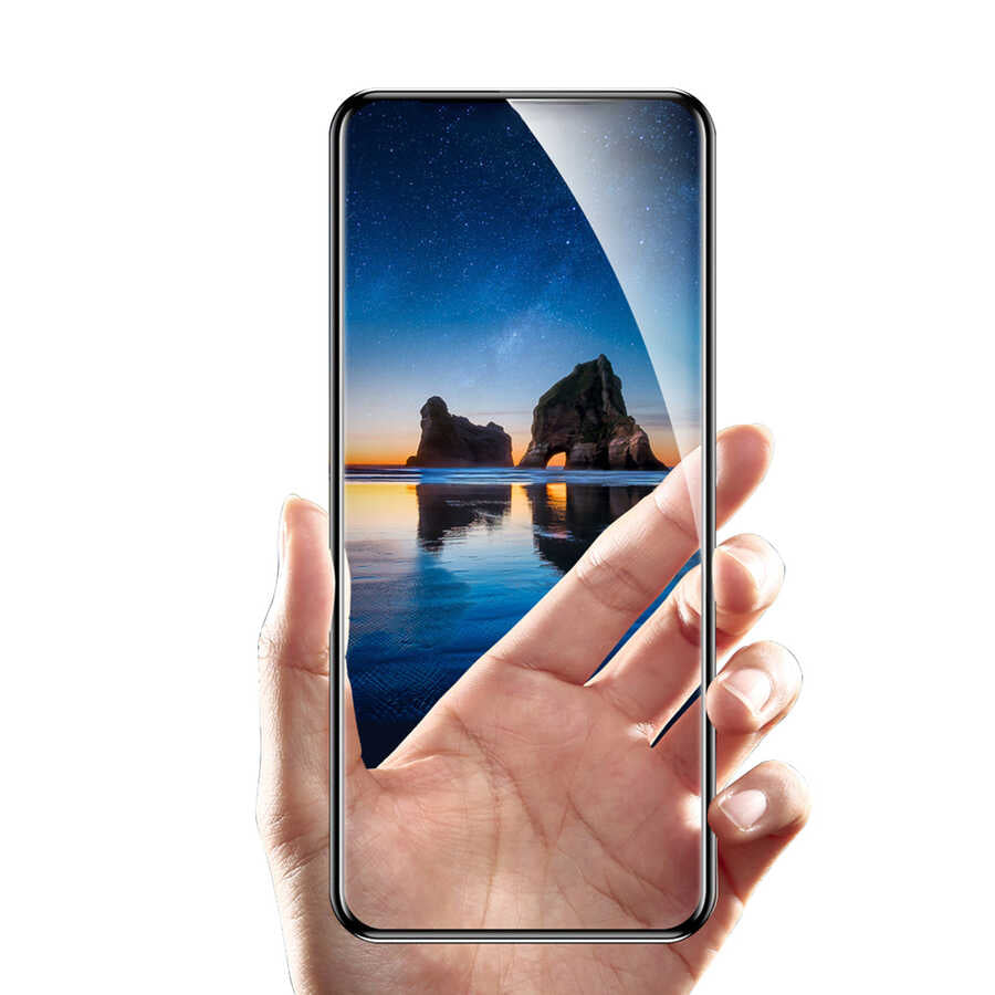 Apple iPhone 12 Pro Max Zore Secret Temperli Cam Ekran Koruyucu Siyah