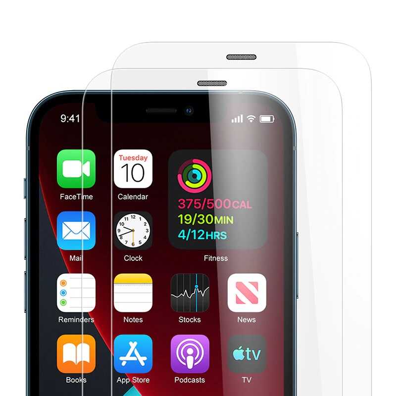 Apple iPhone 12 Pro Zore Vox Glass Temperli Ekran Koruyucu Renksiz