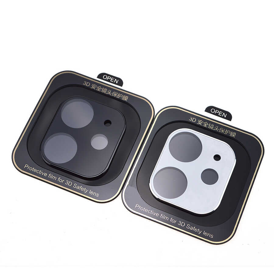 Apple iPhone 12 Zore Kamera Koruyucu Siyah