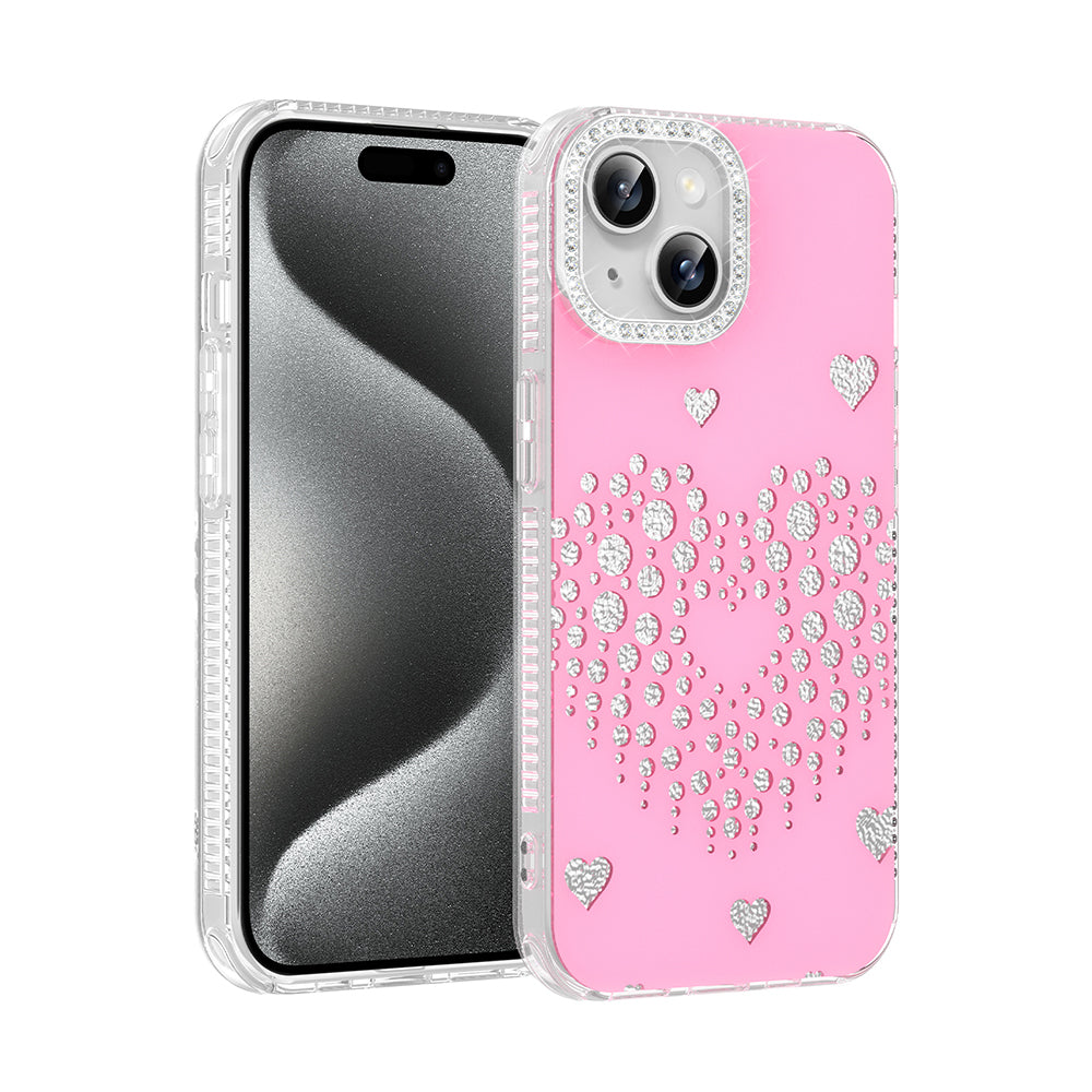 Apple iPhone 13 Kılıf Damla Taşlı Zore Rivas Sert PC Kapak