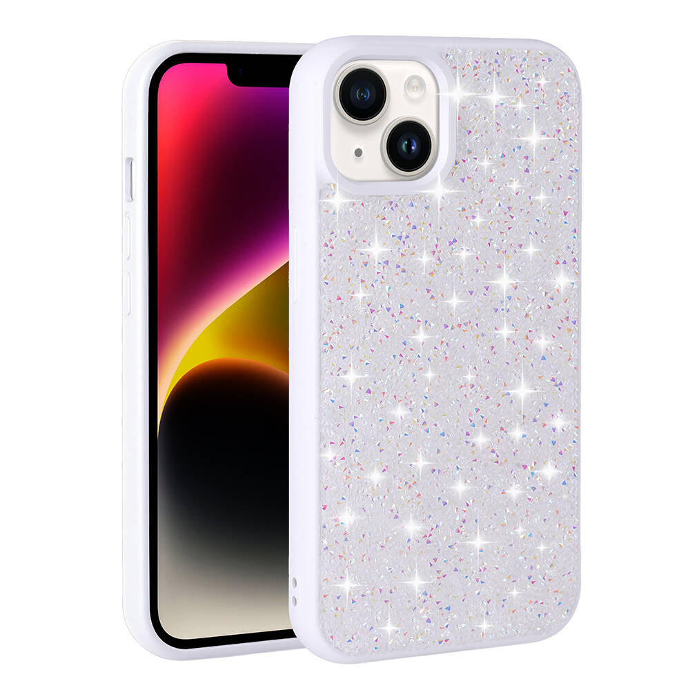 Apple iPhone 13 Kılıf Parlak Taşlı Tasarım Zore Pırlanta Kapak Pembe