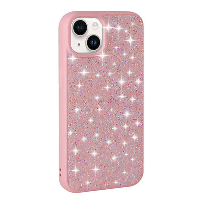 Apple iPhone 13 Kılıf Parlak Taşlı Tasarım Zore Pırlanta Kapak Pembe