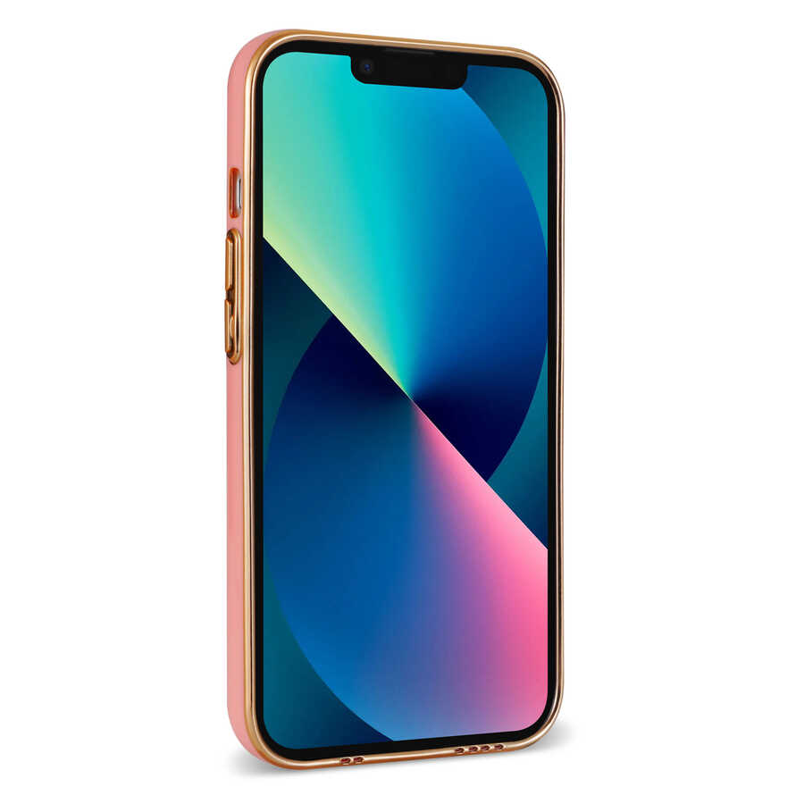 Apple iPhone 13 Kılıf Zore Bark Kartlıklı Kapak Beyaz