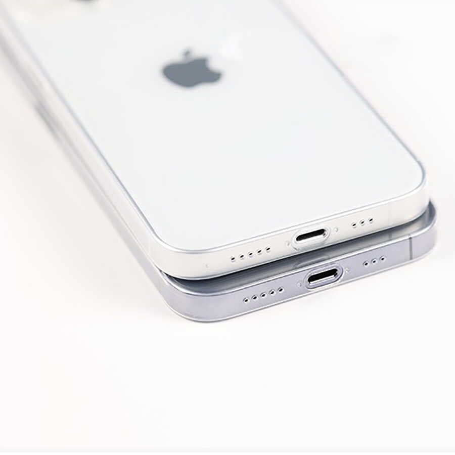 Apple iPhone 13 Kılıf Zore Blok Kapak Renksiz